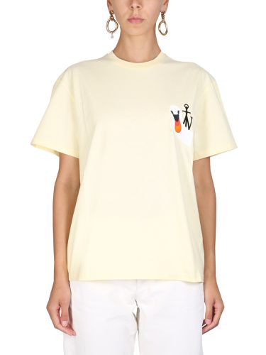 Jw anderson "swan logo" t-shirt - jw anderson - Modalova