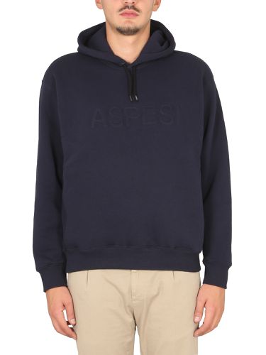 Sweatshirt with logo and hood - aspesi - Modalova