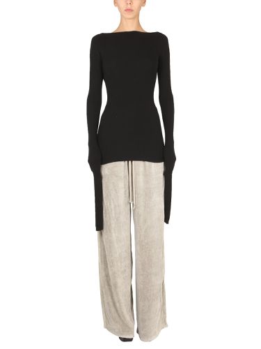 Sweater with oversized sleeves and cut-out - rick owens - Modalova