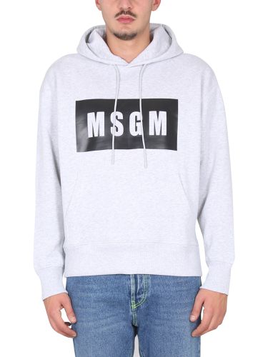 Msgm sweatshirt with logo box - msgm - Modalova