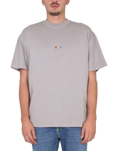 Msgm t-shirt with embroidered logo - msgm - Modalova