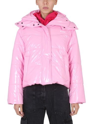 Msgm down jacket with hood - msgm - Modalova