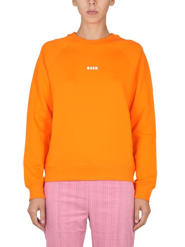 Msgm sweatshirt with micro logo - msgm - Modalova