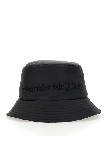 Bucket hat with logo - alexander mcqueen - Modalova