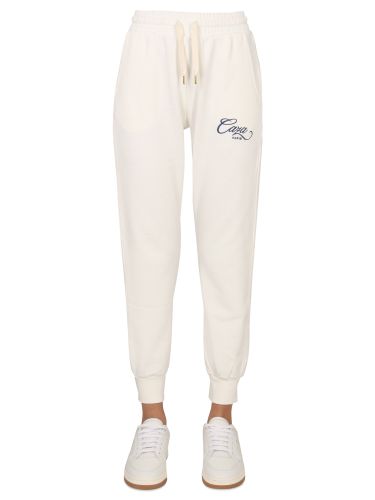 Jogging pants with logo embroidery - casablanca - Modalova
