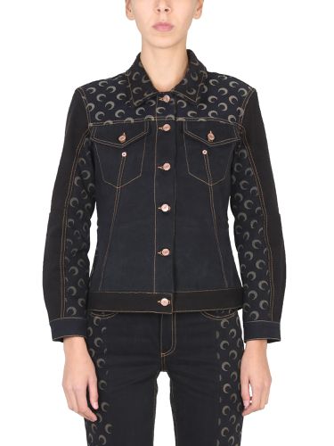 Marine serre demin moon jacket - marine serre - Modalova