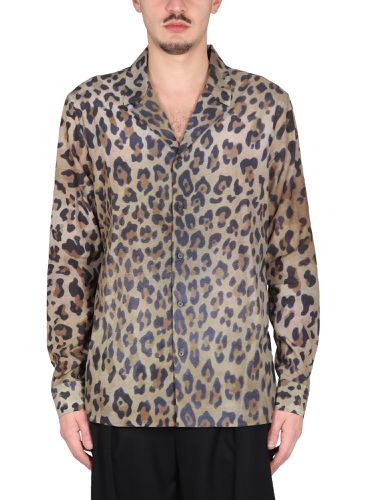 Leopard printed pyjama shirt - balmain - Modalova
