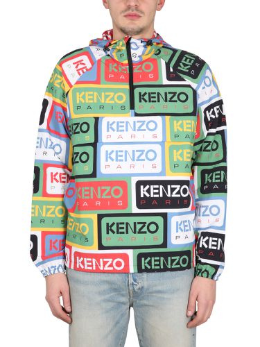 Labels" windbreaker jacket - kenzo - Modalova