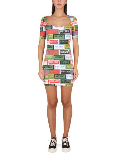 Kenzo bodycon dress 'kenzo labels' - kenzo - Modalova