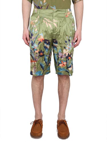 Bermuda shorts with floral print - etro - Modalova