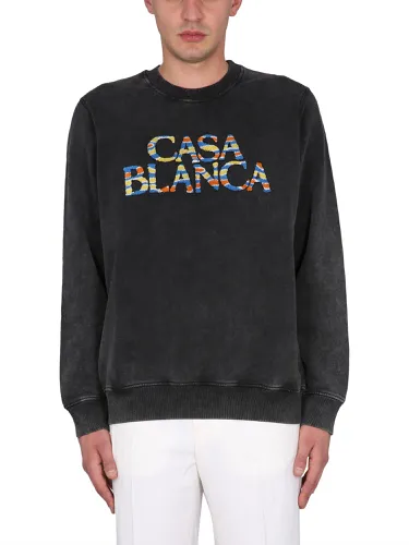 Casablanca sweatshirt with logo - casablanca - Modalova