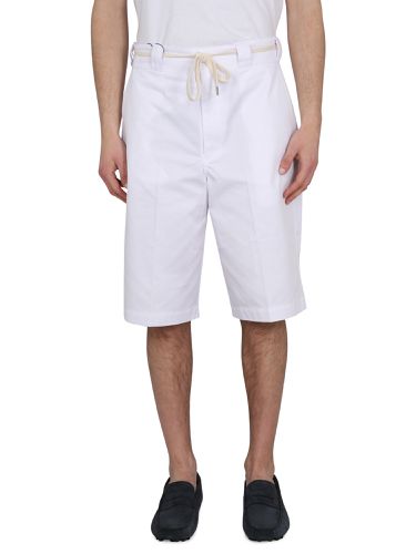 Cotton blend bermuda shorts - drôle de monsieur - Modalova