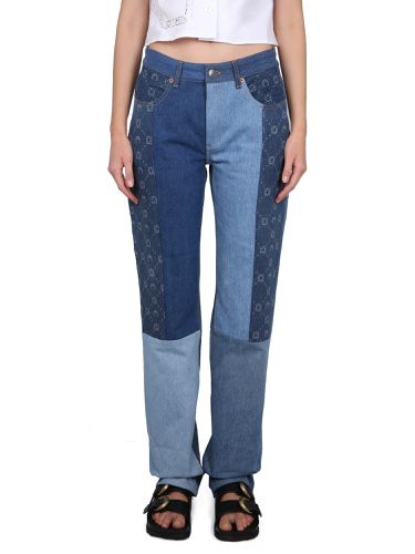 Marine serre jeans in denim - marine serre - Modalova