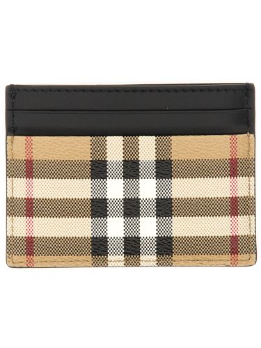 Card holder with vintage check pattern - burberry - Modalova