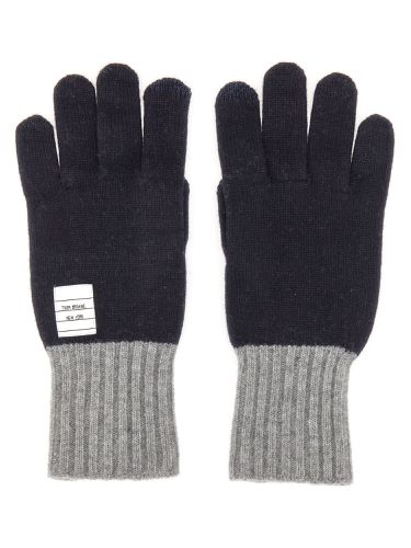 Thom browne gloves with logo - thom browne - Modalova