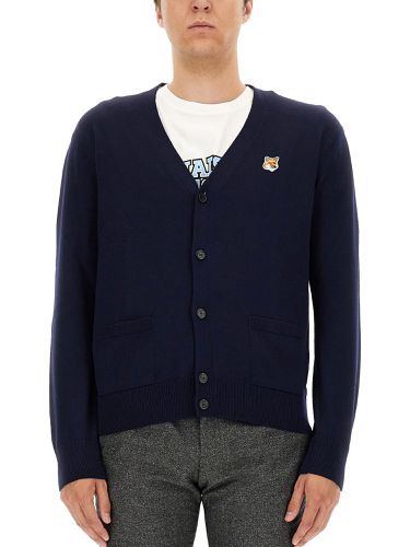 Maison kitsuné fox patch cardigan - maison kitsuné - Modalova