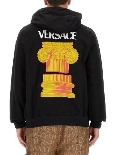 Versace zipper hoodie the column - versace - Modalova