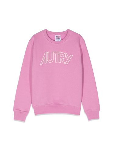 Autry logo crewneck sweatshirt - autry - Modalova