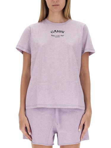 Ganni t-shirt with logo - ganni - Modalova