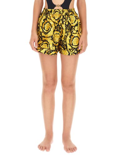Versace silk pajama shorts - versace - Modalova