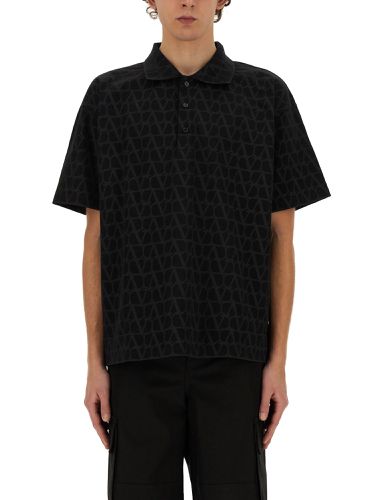 Polo shirt with iconographe toile print - valentino - Modalova