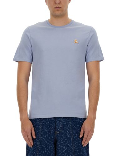 T-shirt with fox patch - maison kitsuné - Modalova