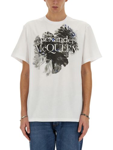 Dutch flower logo t-shirt - alexander mcqueen - Modalova