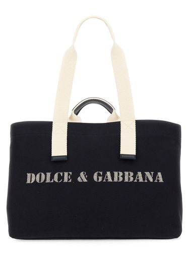Shopping bag with logo - dolce & gabbana - Modalova