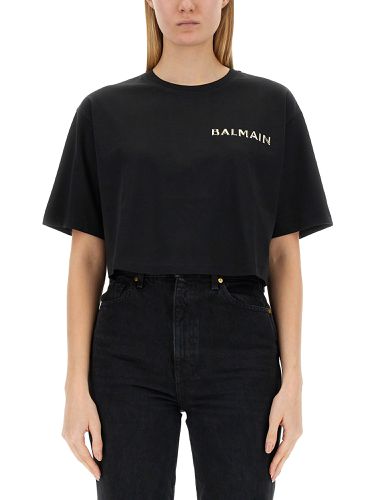 Balmain logo print t-shirt - balmain - Modalova