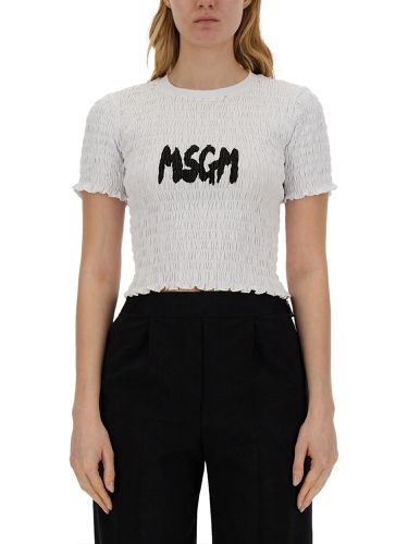 Msgm t-shirt with logo - msgm - Modalova