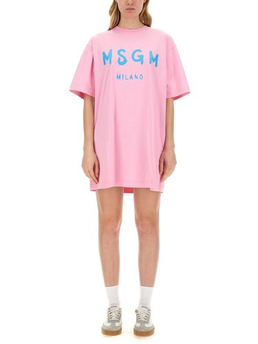 Msgm t-shirt dress - msgm - Modalova