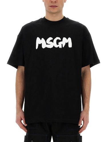 Msgm t-shirt with logo - msgm - Modalova