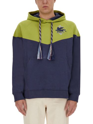 Etro hooded sweatshirt with logo - etro - Modalova