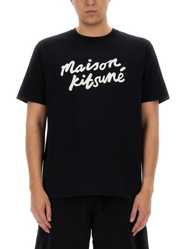 Maison kitsuné t-shirt with logo - maison kitsuné - Modalova