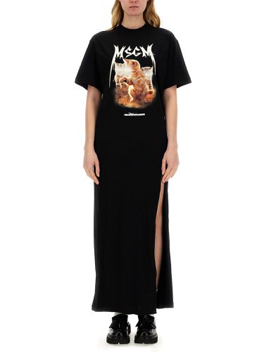 Msgm dress with print - msgm - Modalova