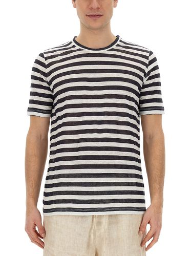 Lino striped t-shirt - 120% lino - Modalova