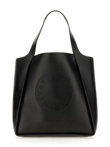 Square tote bag with logo - stella mccartney - Modalova