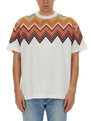 Missoni macro zig zag print t-shirt - missoni - Modalova