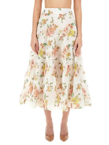 Skirt with floral pattern - zimmermann - Modalova
