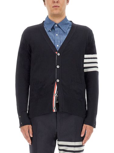 Thom browne 4bar stripe cardigan - thom browne - Modalova