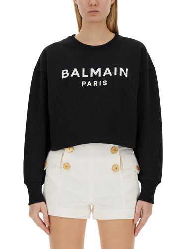 Balmain sweatshirt with logo - balmain - Modalova