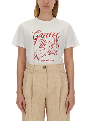 Ganni "bunny" t-shirt - ganni - Modalova