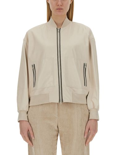 Leather bomber jacket - brunello cucinelli - Modalova