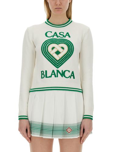 Casablanca jersey with logo - casablanca - Modalova