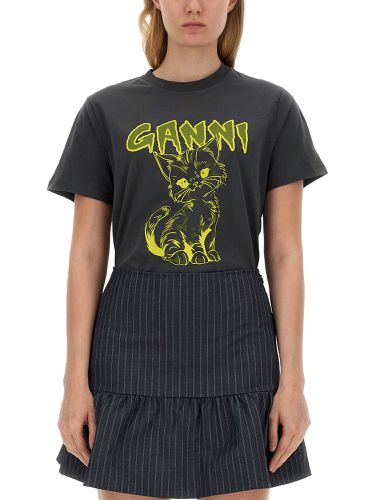 Ganni t-shirt "cat" - ganni - Modalova
