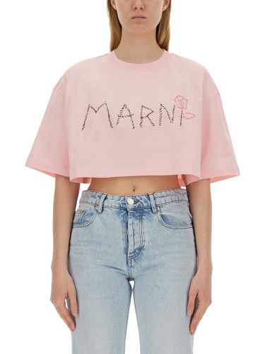 Marni t-shirt with logo - marni - Modalova