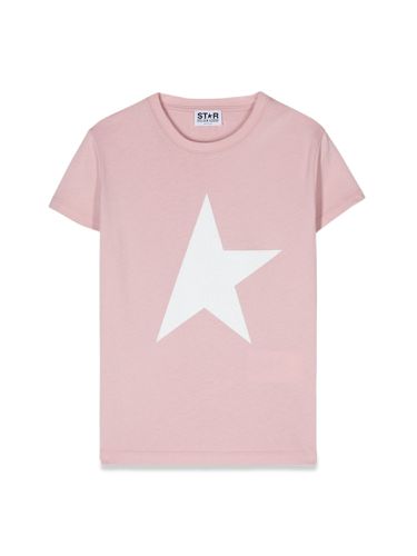 Star/ girl's t-shirt s/s logo/ big star printed/ logo - golden goose - Modalova