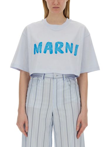 Marni logo print t-shirt - marni - Modalova