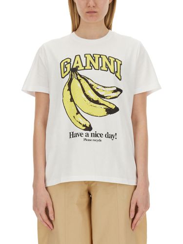 Ganni banana print t-shirt - ganni - Modalova