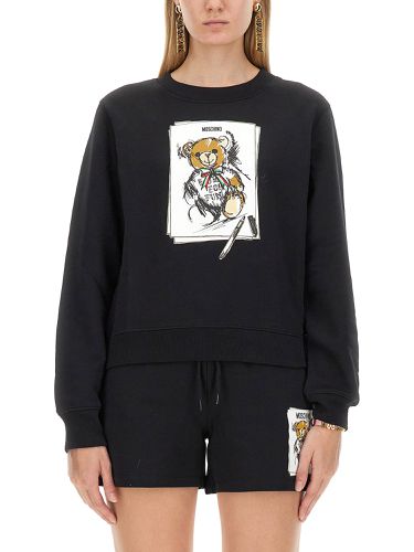 Moschino teddy print sweatshirt - moschino - Modalova